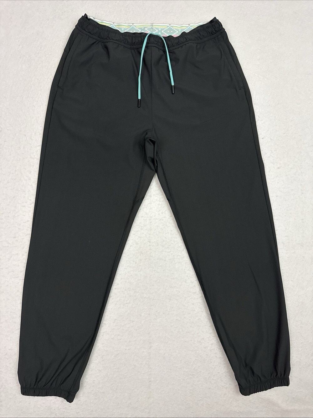 Chubbies Ultimate Sport Jogger Pants Men’s Large Black Stretch Athletic